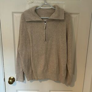 Aerie waffle quarter zip